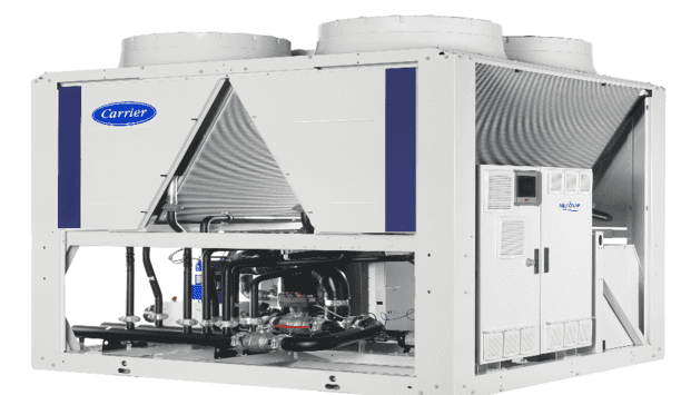 Carrier Adds Heat Recovery And Free Cooling Options Extending R-32 Scroll Chiller Energy Savings