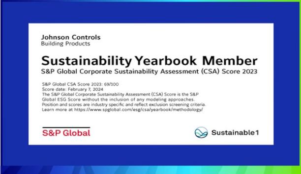 Johnson Controls Named To 2024 S&P Sustainability Yearbook