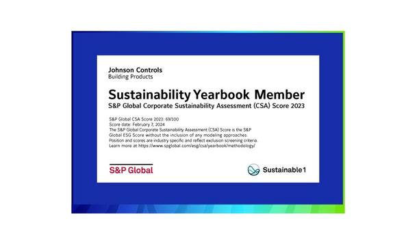 Johnson Controls Recognized For Sustainable Business Practices