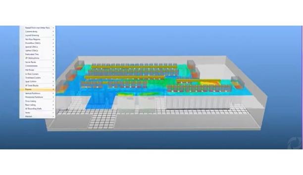 DataAireInc: Horizontal Temperature Distribution With Drop Ceiling-Medium Data Center