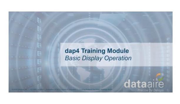 Data Aire Presents The Basic Display Operation Of Dap4 Training Module